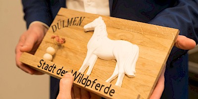 Einweihungsgeschenk vom Bürgermeister der Stadt Dülmen