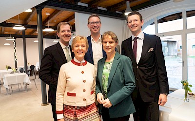 Beatrix Schulte Wien, Dr. Monika Spallek MdB, Landrat Dr. Christian Schulze Pellengahr, Bürgermeister Carsten Hövekamp, Dr. Josef Langenberg
