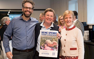 Beatrix Schulte Wien, Carolin Feismann, Stefan Feismann vom tiergestützen Kinderhospiz Gut Feismann
